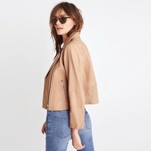 Madewell Pink Leather Jacket